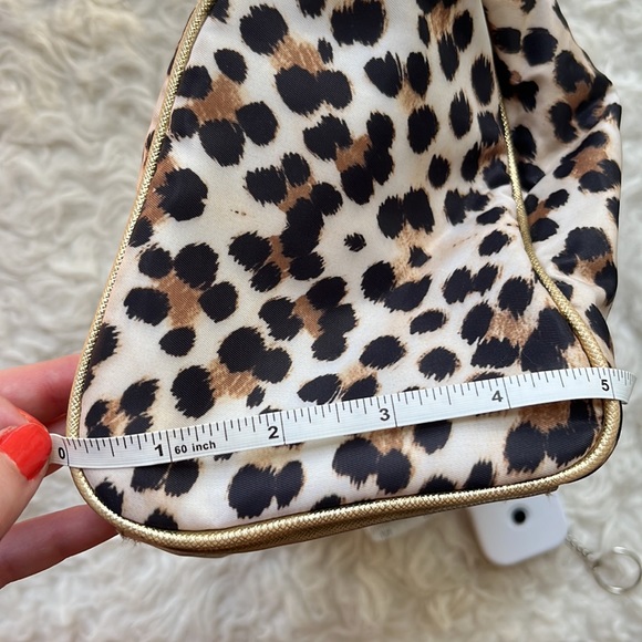 Victoria's Secret Leopard Cheetah Print Gold Purse Shoulder Bag - Picture 13 of 13